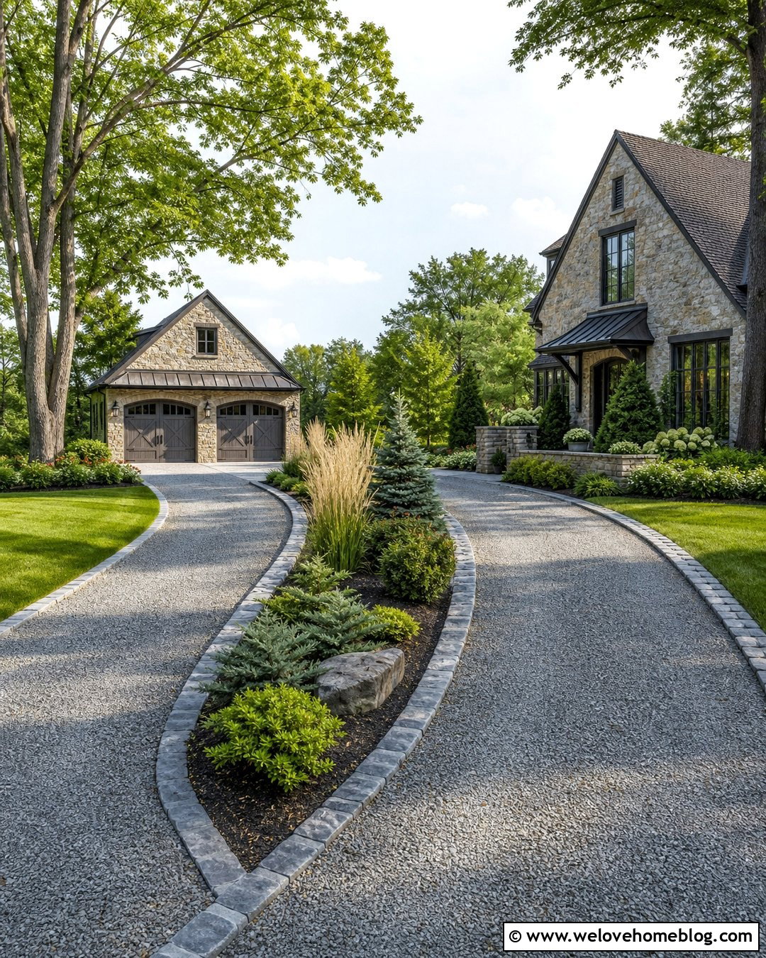 Driveway Widening With A Detached Garage Lane - 30 Widening Driveway Ideas