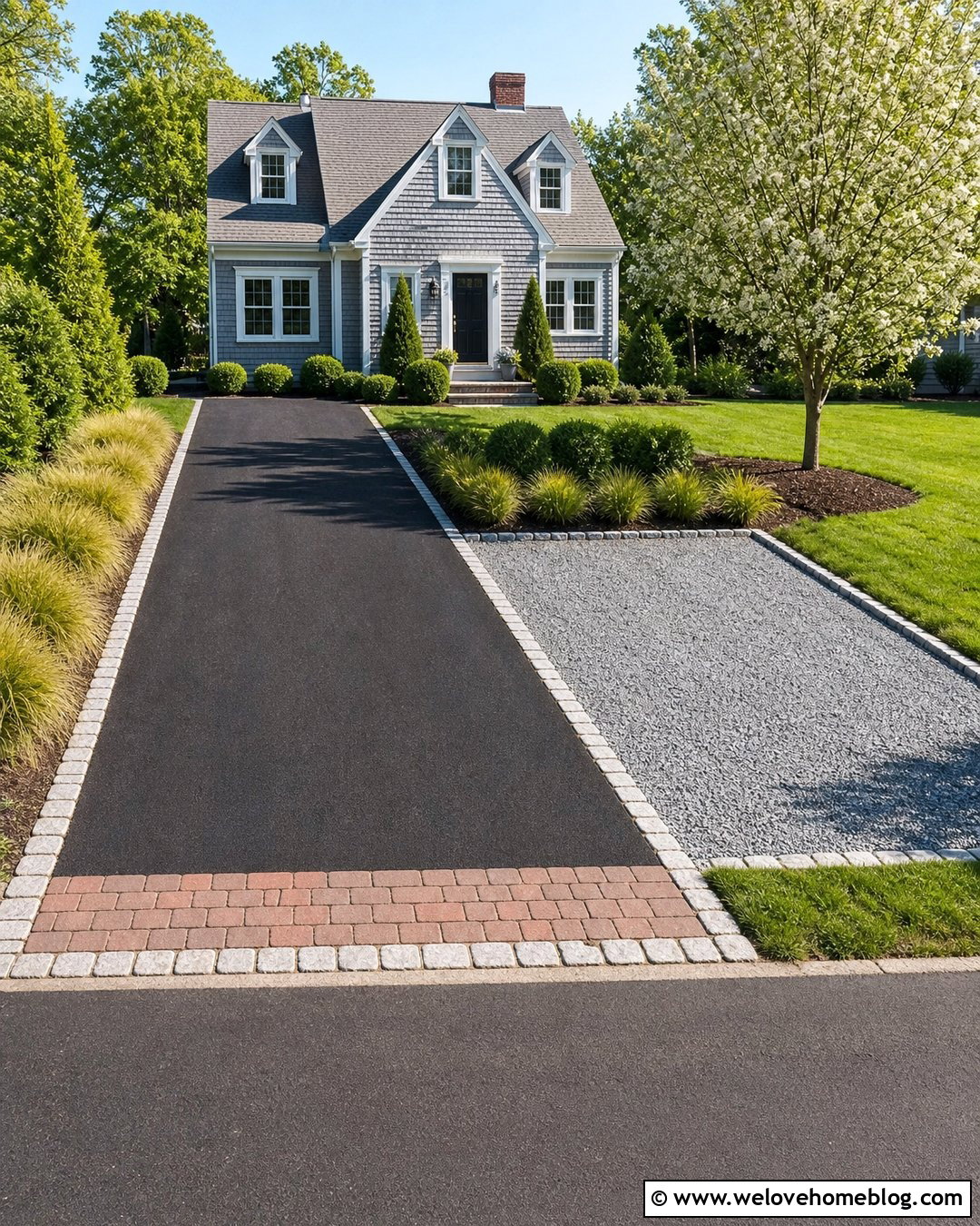 Driveway Widening With A Gravel Parking Bay - 30 Widening Driveway Ideas
