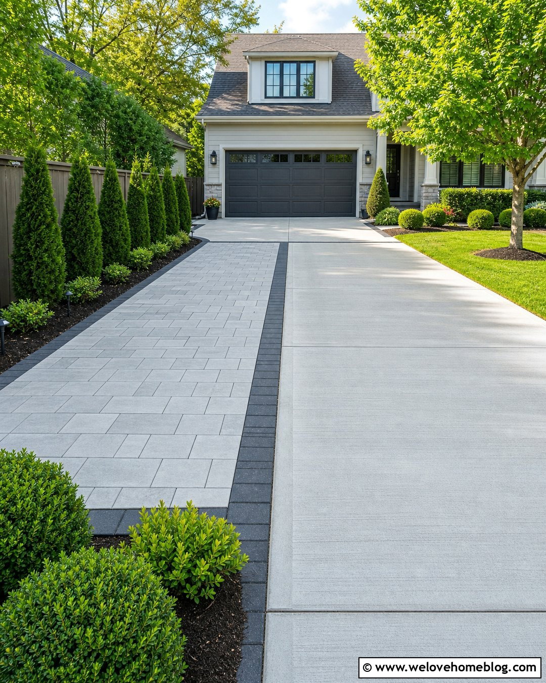 Driveway Widening With A Side Parking Pad - 30 Widening Driveway Ideas