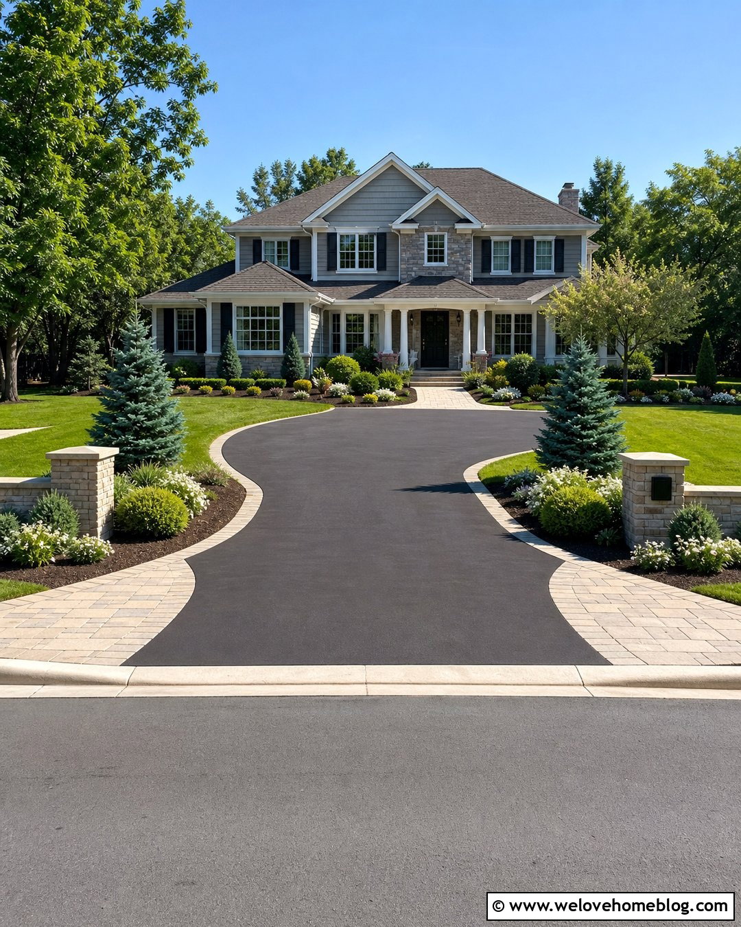 Driveway Widening With A Tapered Entrance - 30 Widening Driveway Ideas