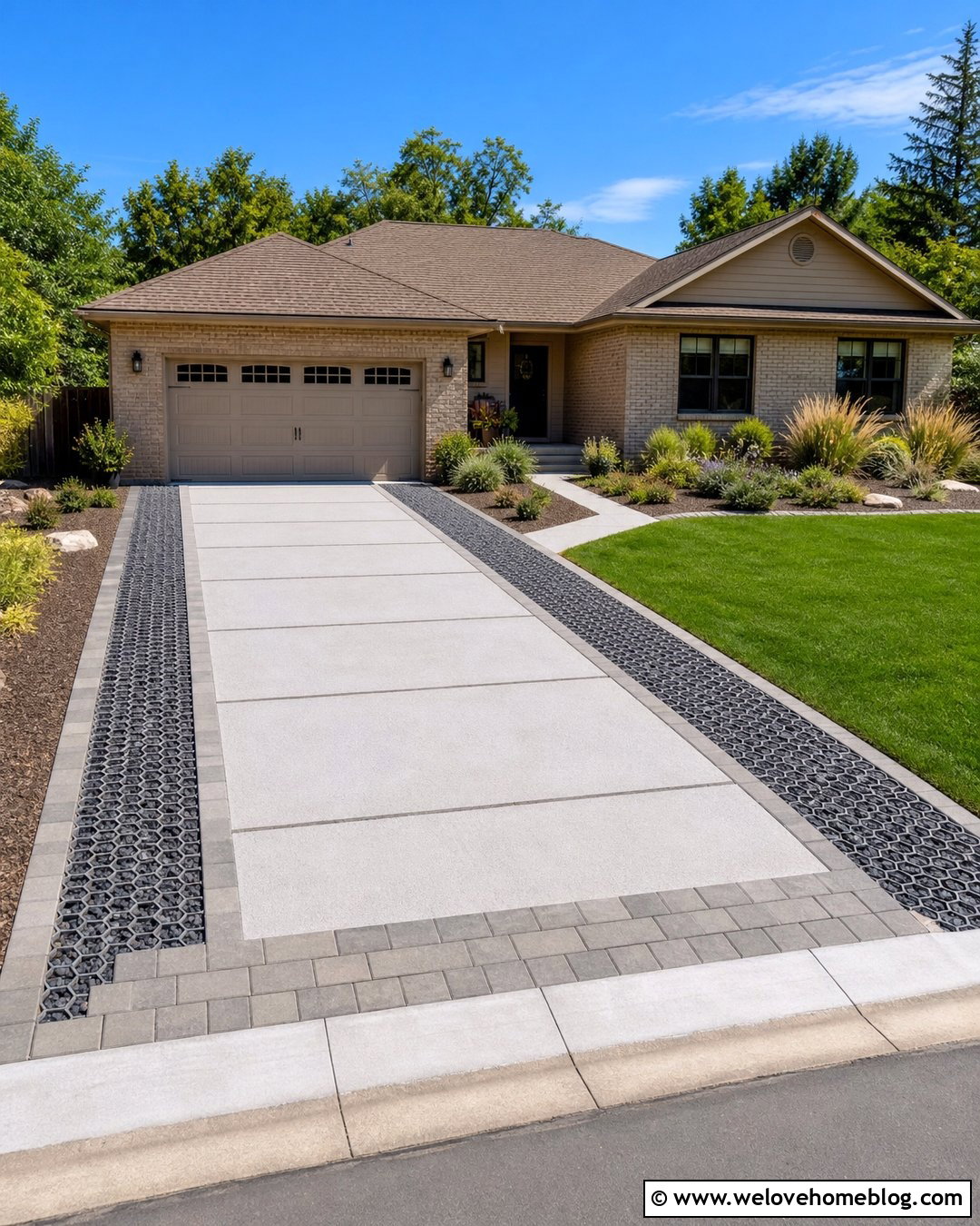Driveway Widening With Permeable Gravel Grids - 30 Widening Driveway Ideas
