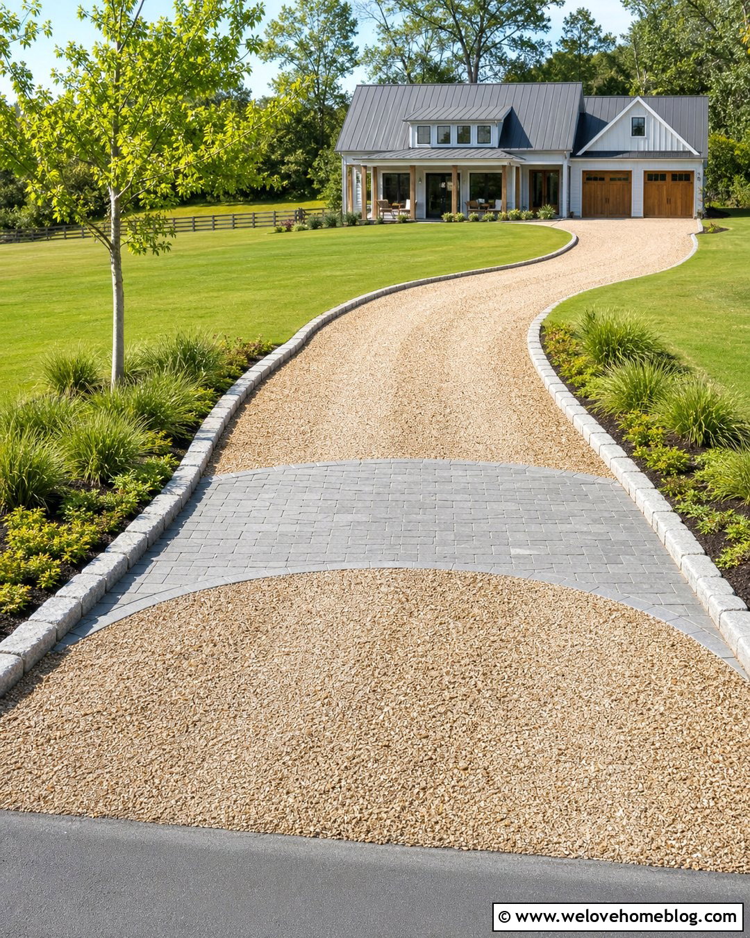 Driveway With Compact Turn Pad - 40 widen driveway ideas