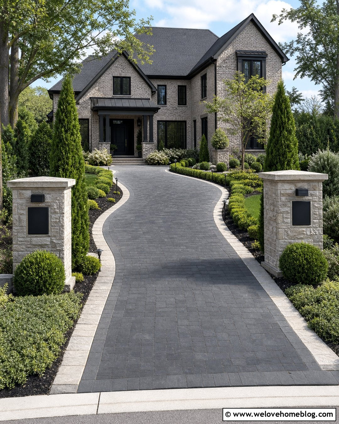20 Driveway And Garden Ideas for a Welcoming Front Yard