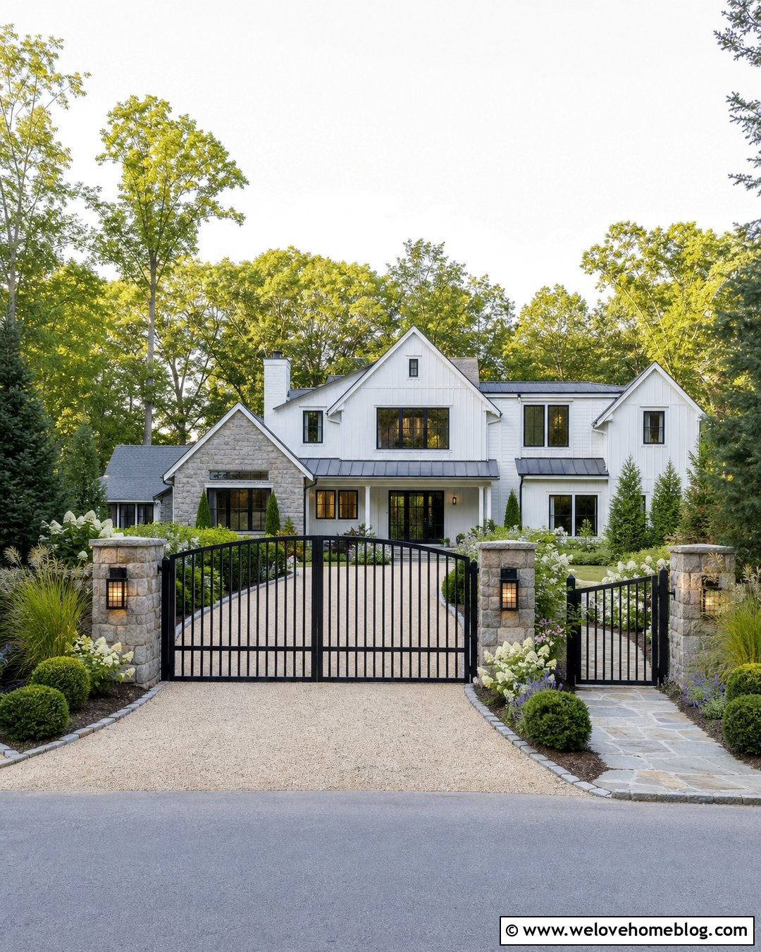 Driveway With Gate And Front Garden