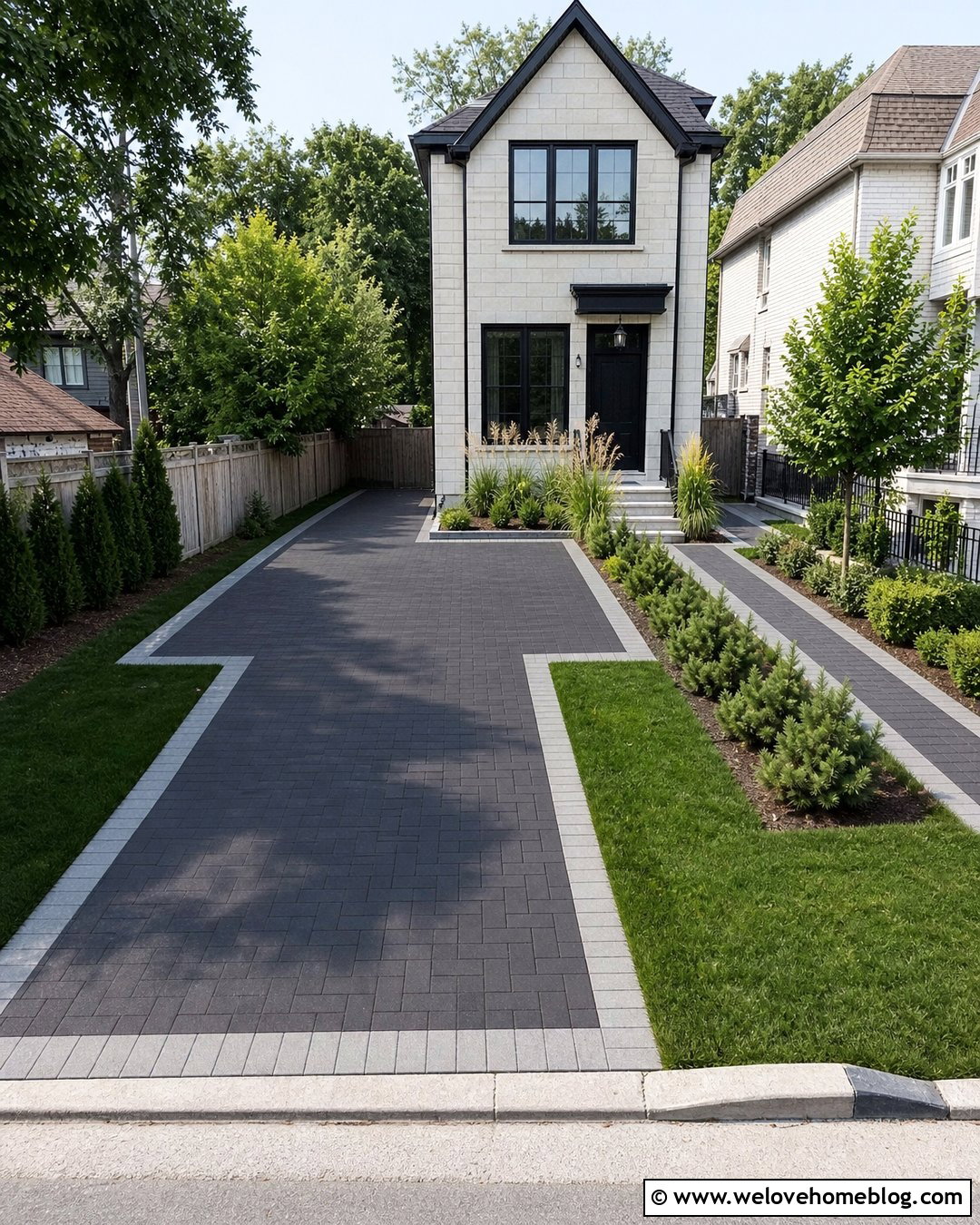 Driveway With Hammerhead Turnaround - 20 Driveway With No Garage Ideas