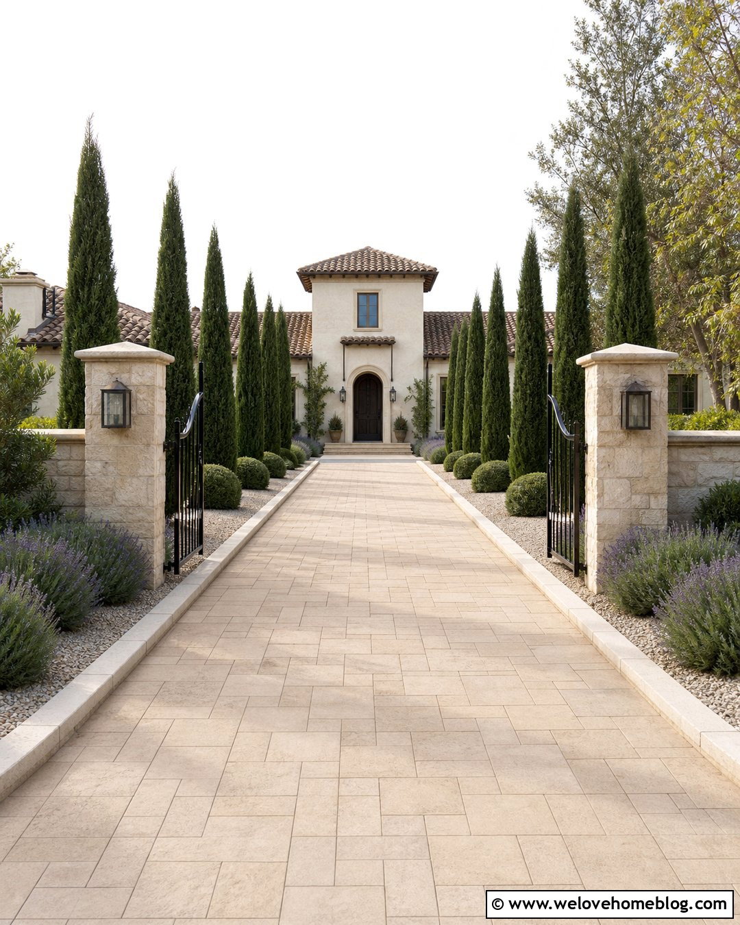 Driveway With Italian Cypress Trees On Both Sides - 25 Driveway With Trees On Both Sides Ideas