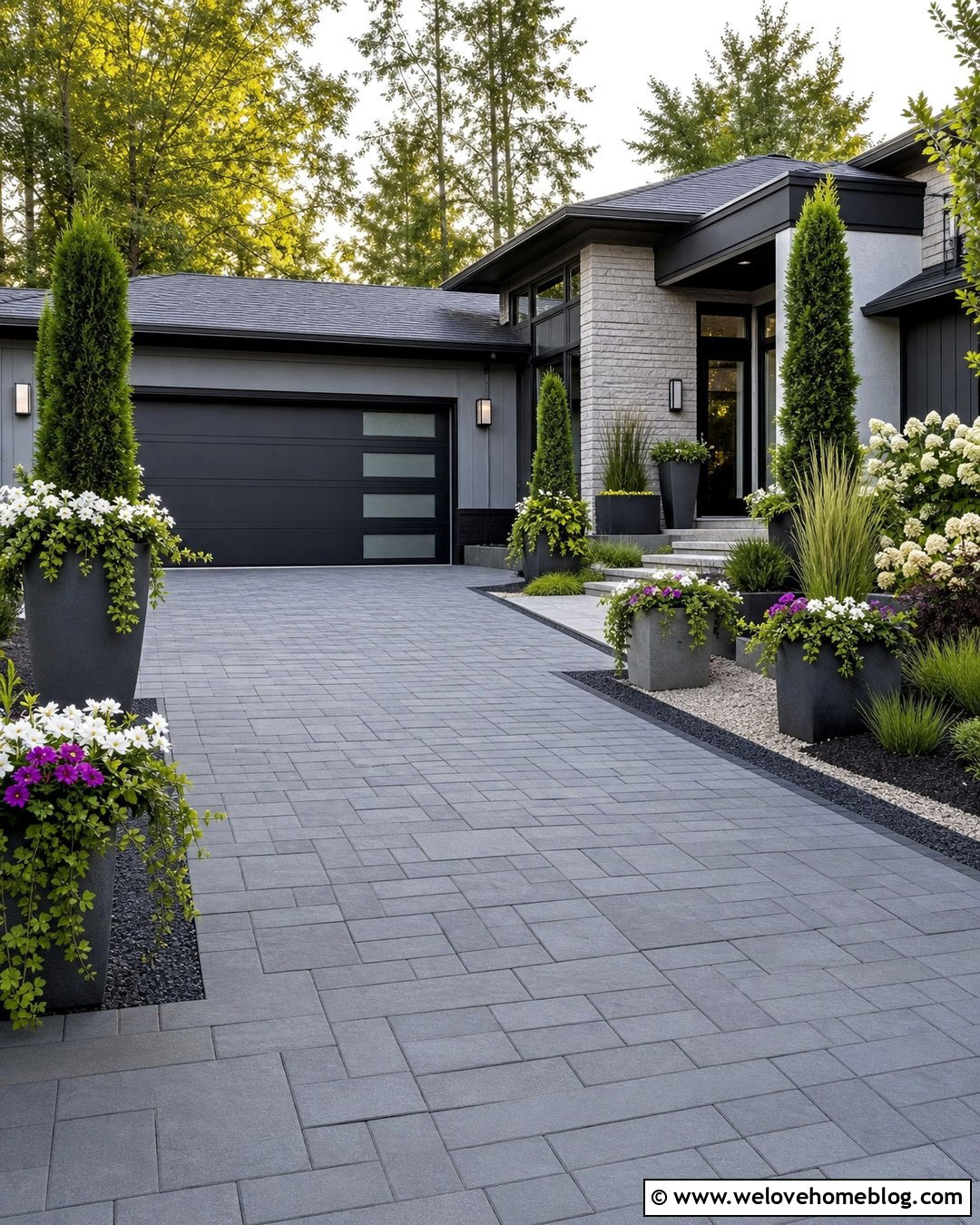 40 Landscaping Along Driveway Ideas for a Beautiful Border