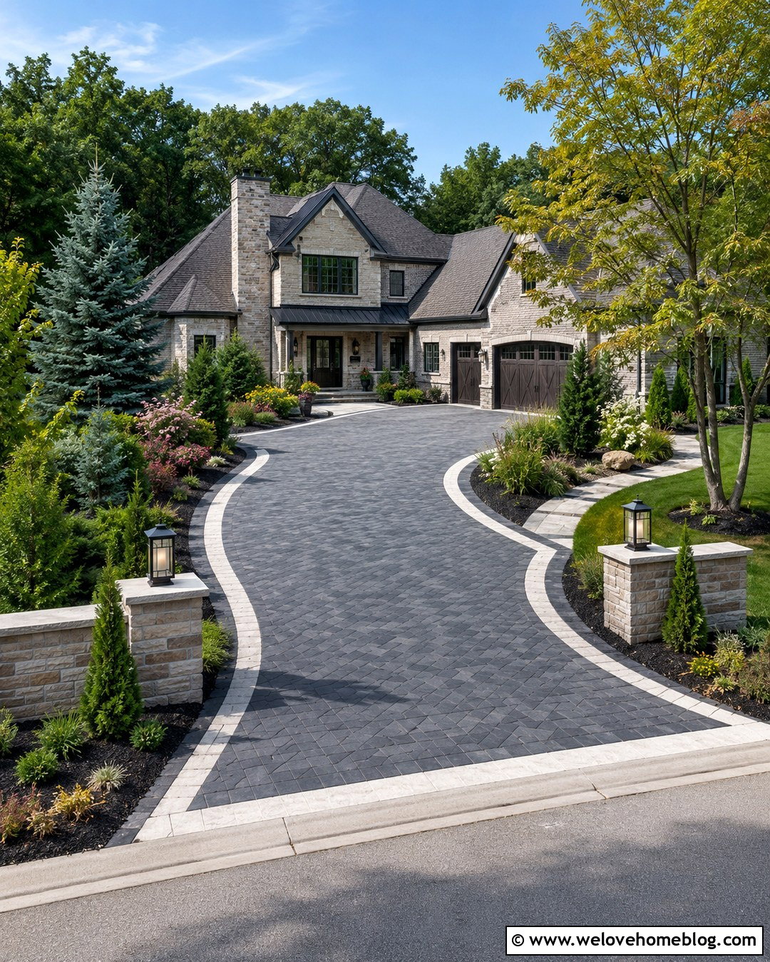 Driveway With Low Voltage Landscape Lighting - 20 landscape by driveway ideas