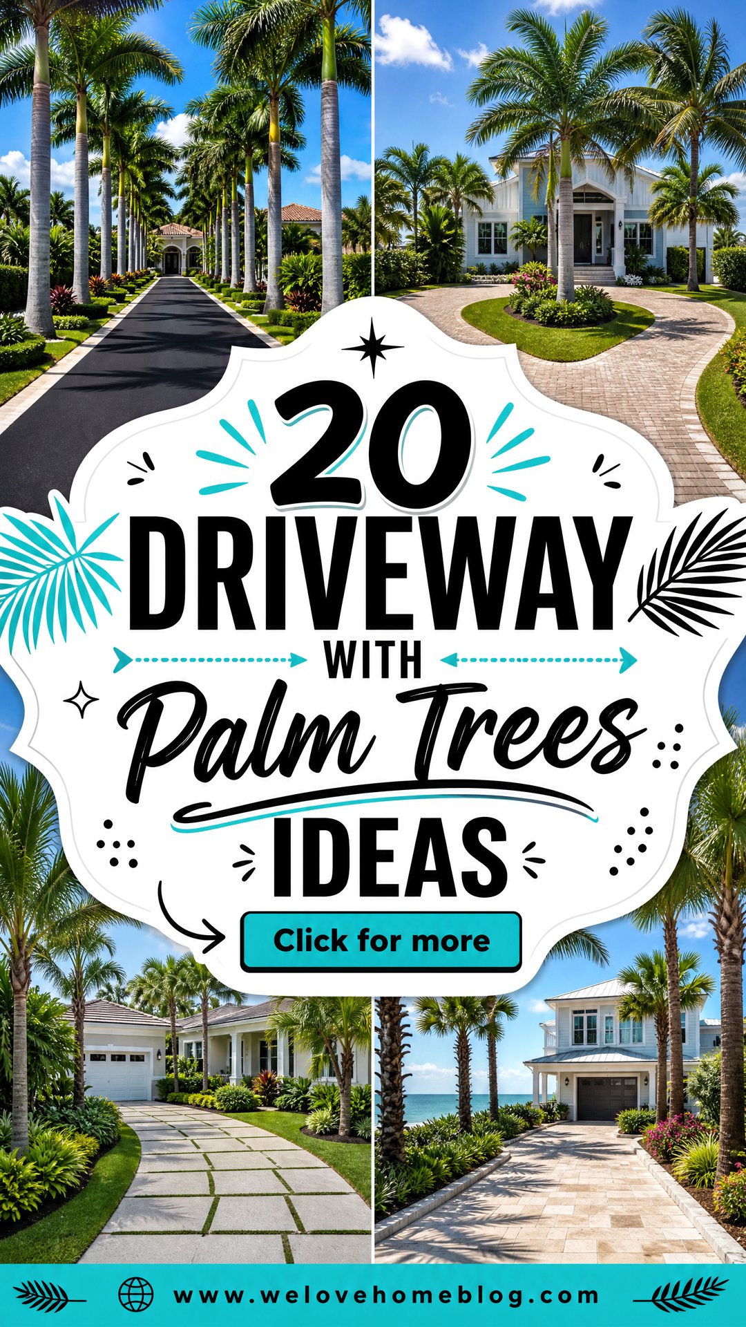 20 Driveway With Palm Trees Ideas for a Tropical Welcome - 20 Driveway With Palm Trees Ideas for a Tropical Welcome