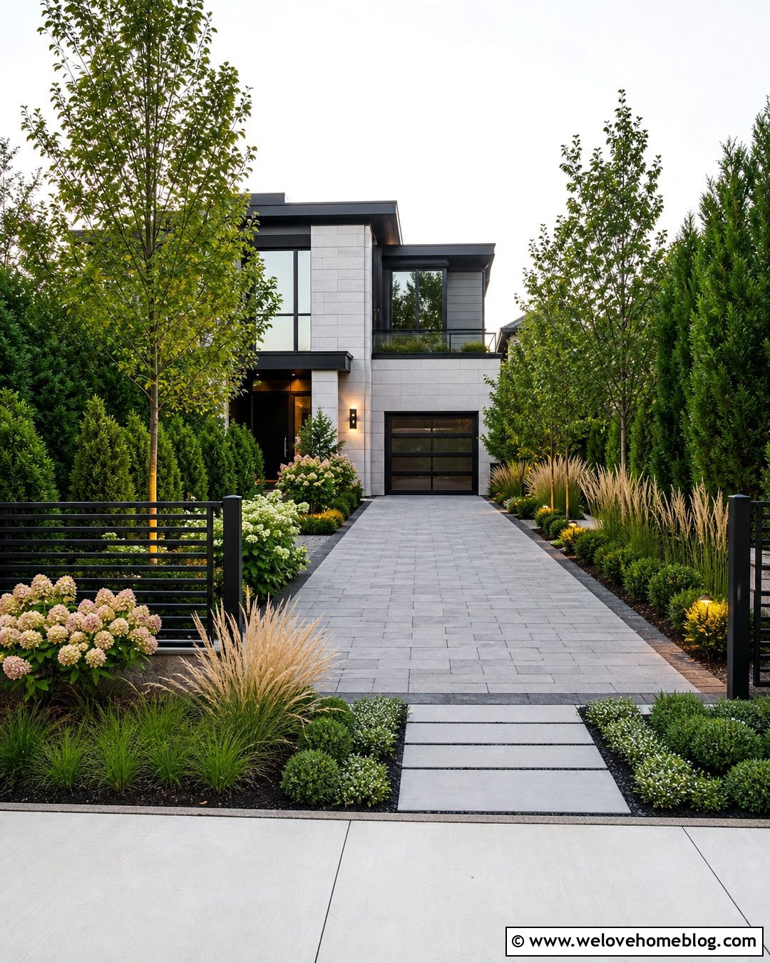 Driveway With Privacy Front Garden - 40 driveway front garden ideas