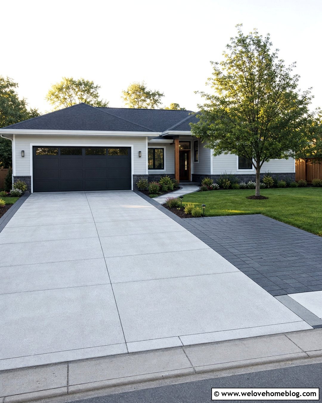 Driveway With Side Parking Pad - 40 widen driveway ideas