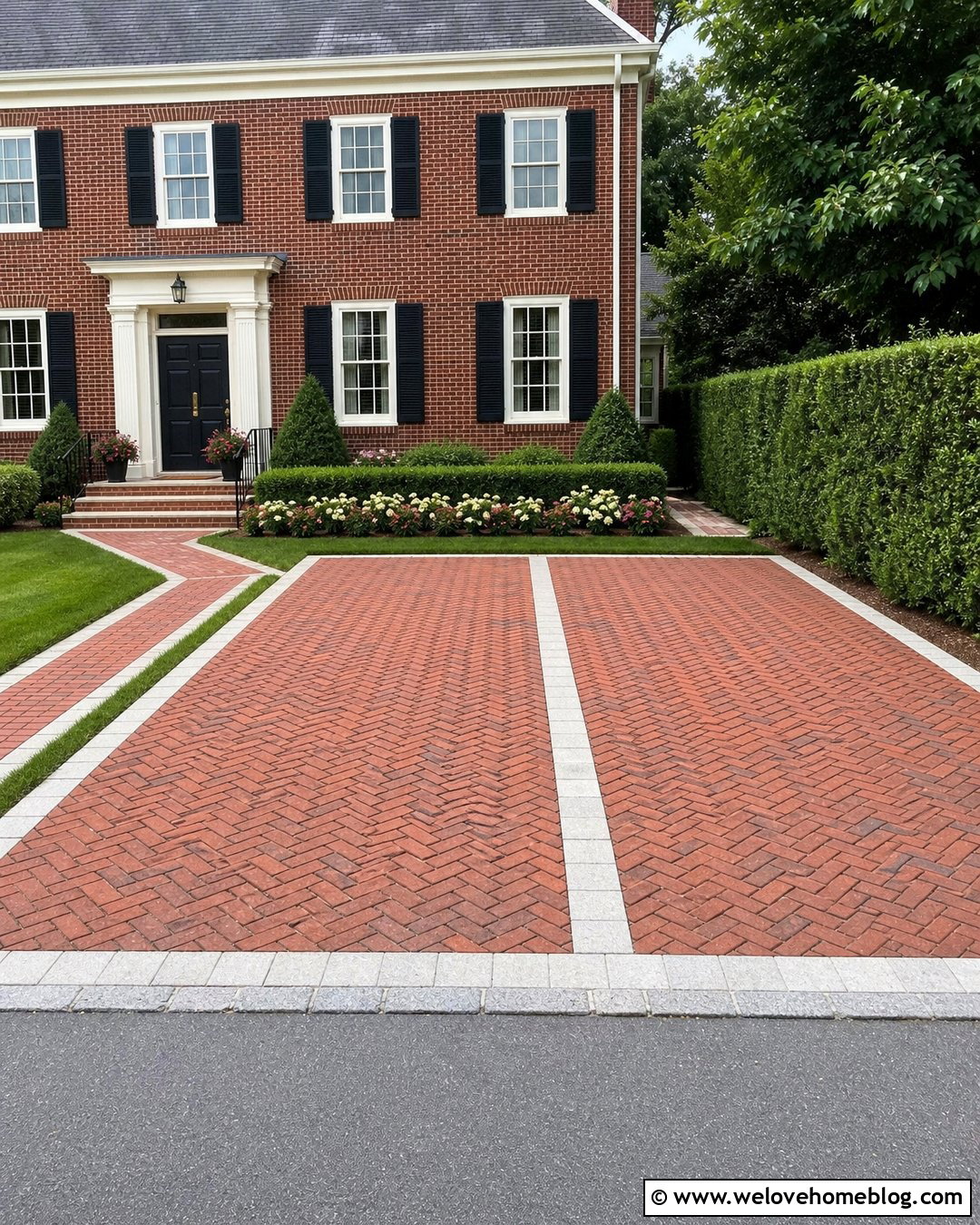Driveway With Side by Side Parking Bays - 20 Driveway With No Garage Ideas