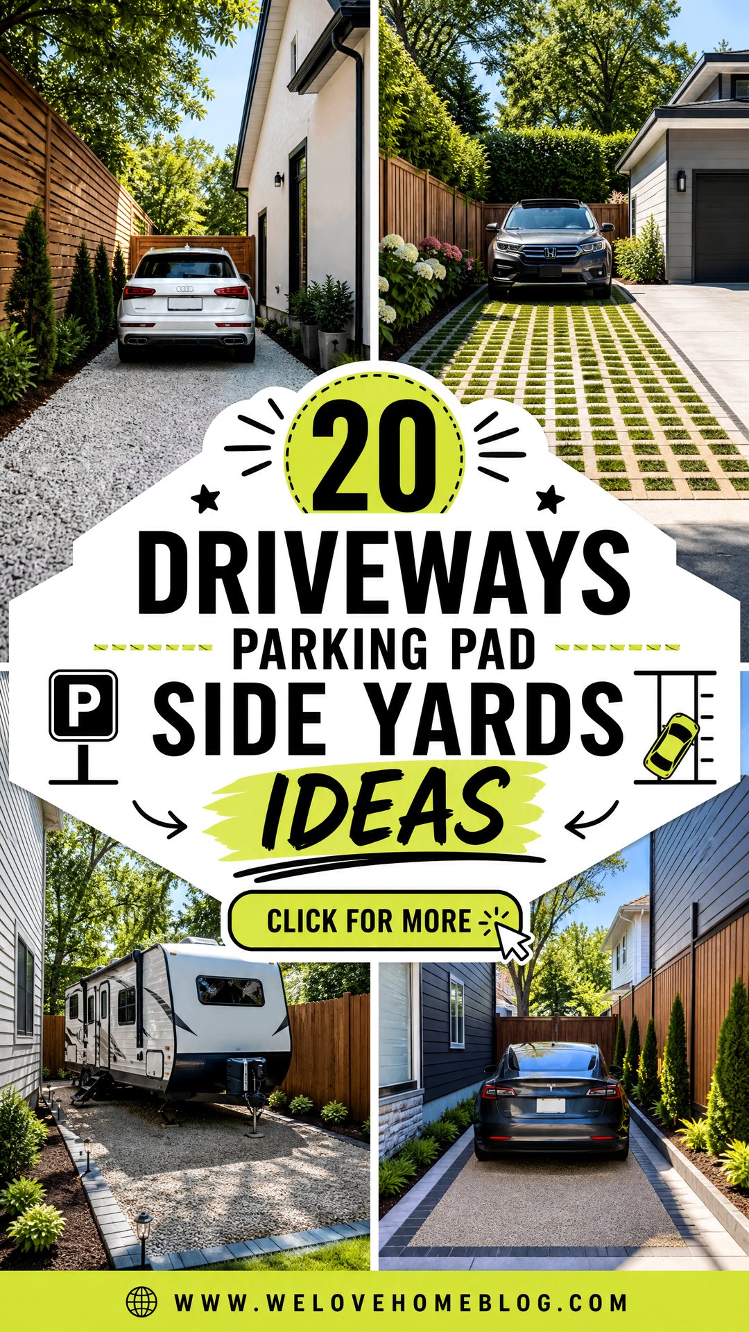 20 Driveways Parking Pad Side Yards Ideas for Tight Spaces - 20 Driveways Parking Pad Side Yards Ideas for Tight Spaces