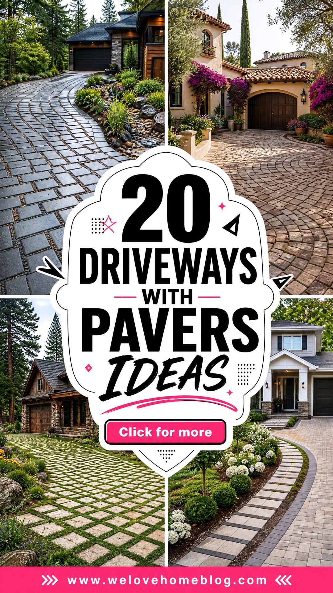 20 Driveways With Pavers Ideas for an Elegant Upgrade - 20 Driveways With Pavers Ideas for an Elegant Upgrade