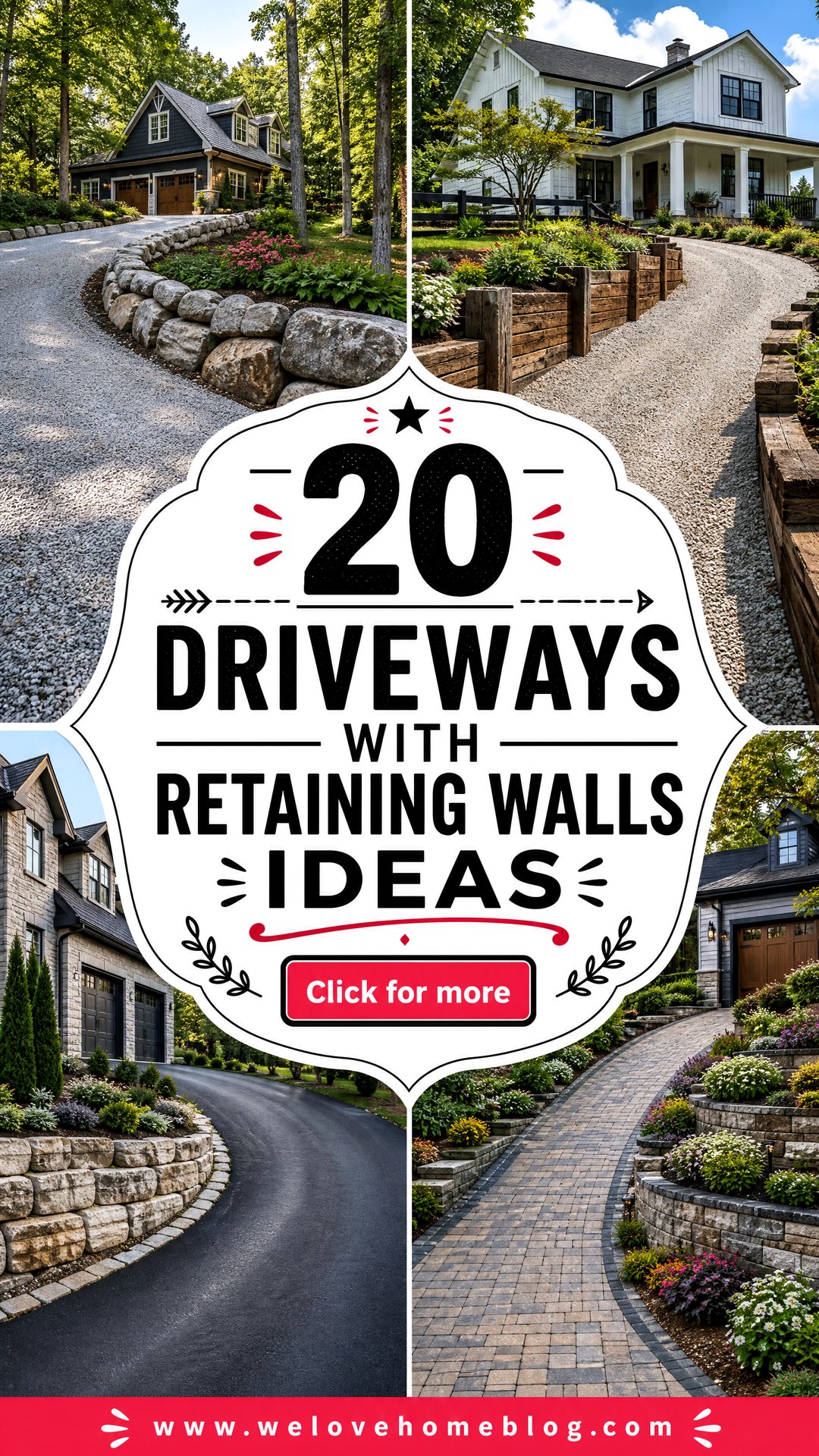 20 Driveways With Retaining Walls Ideas for Sloped Lots - 20 Driveways With Retaining Walls Ideas for Sloped Lots