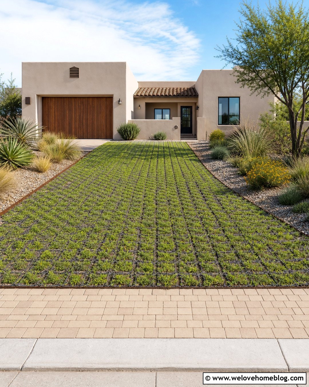20 Drivable Grass Driveways Ideas for Greener Modern Homes
