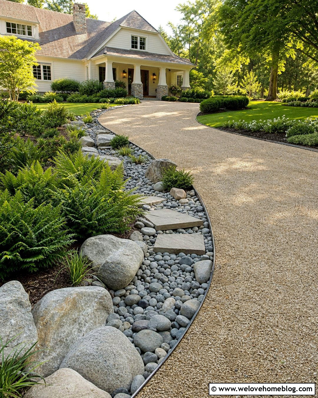 Dry Creek Driveway Ditch - 30 Driveway Ditch Ideas