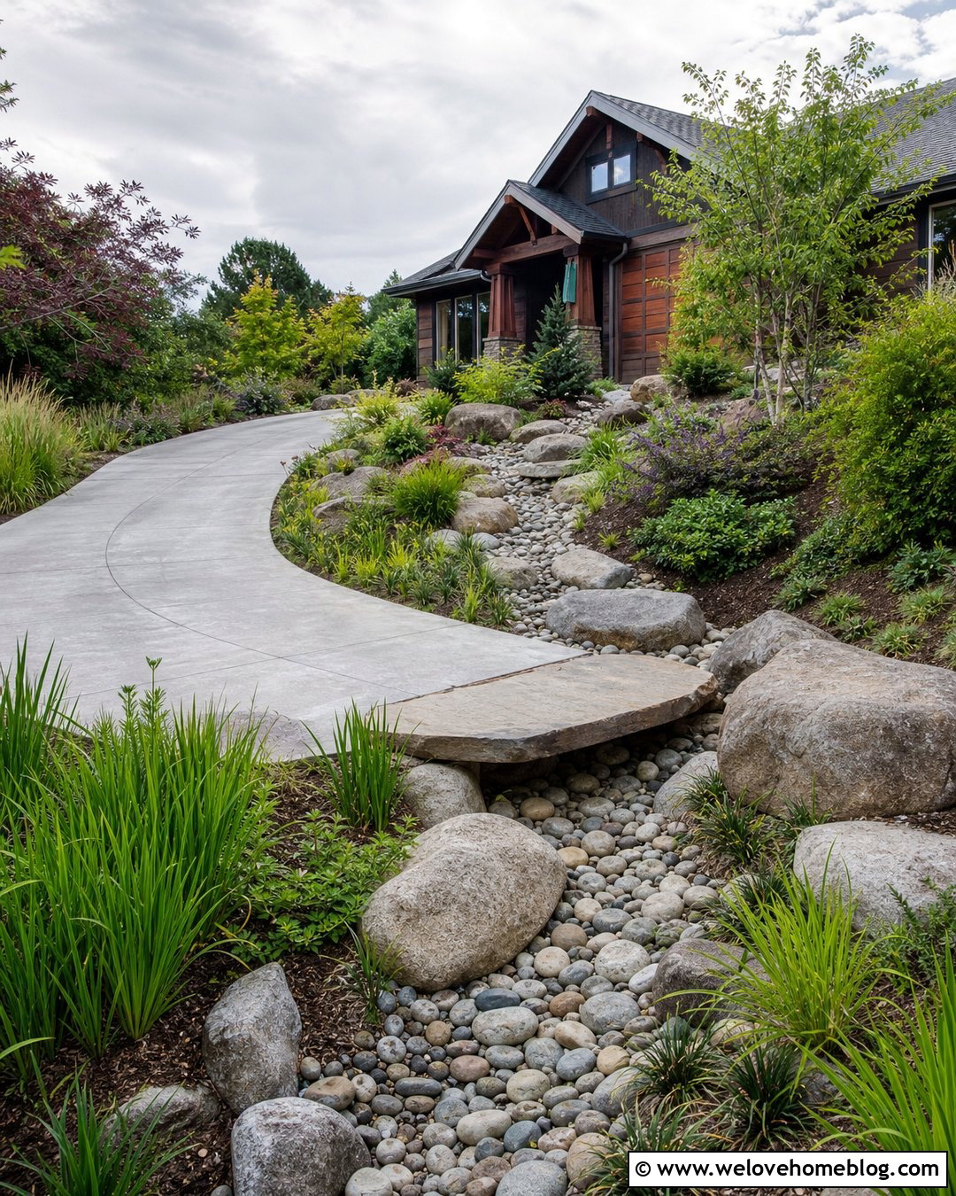 20 Rock Garden Next to Driveway Ideas for Easy Curb Appeal