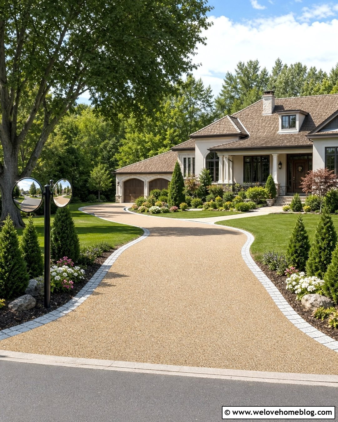 Dual Driveway Mirrors For Both Directions - 20 driveway mirror ideas