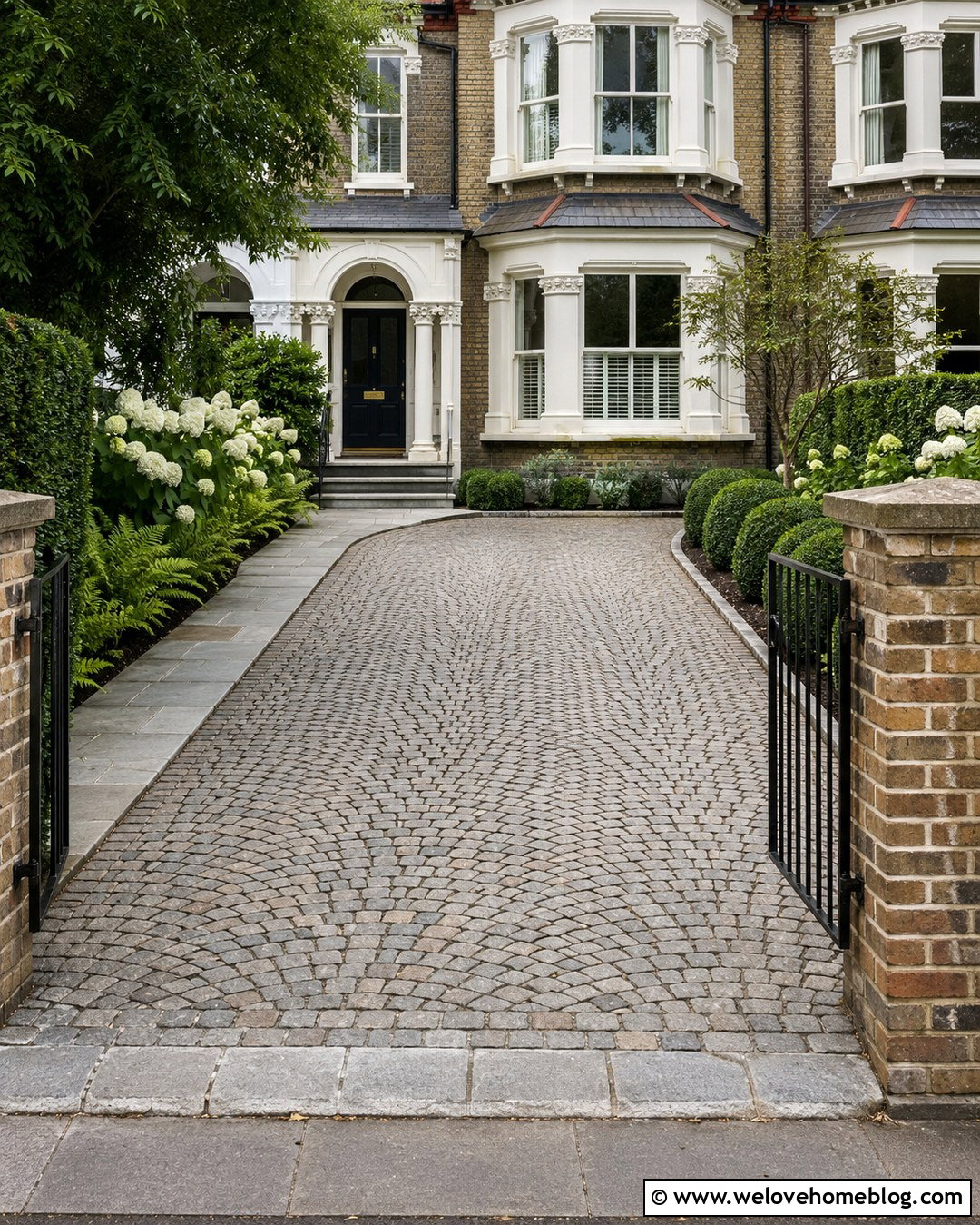 Edwardian Terraced House Cobblestone Driveway - 20 Terraced House Driveway Ideas