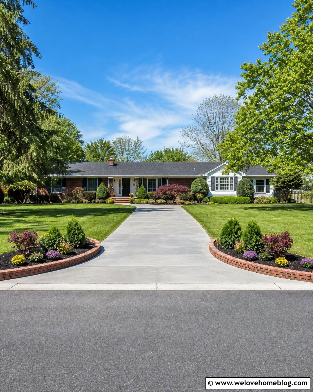 End Of Driveway Flower Beds - 20 end of driveway landscaping curb appeal ideas