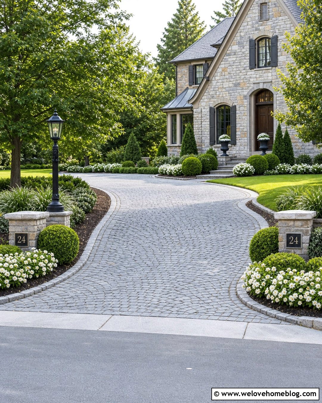 End Of Driveway Lamp Post Landscaping - 20 end of driveway landscaping curb appeal ideas