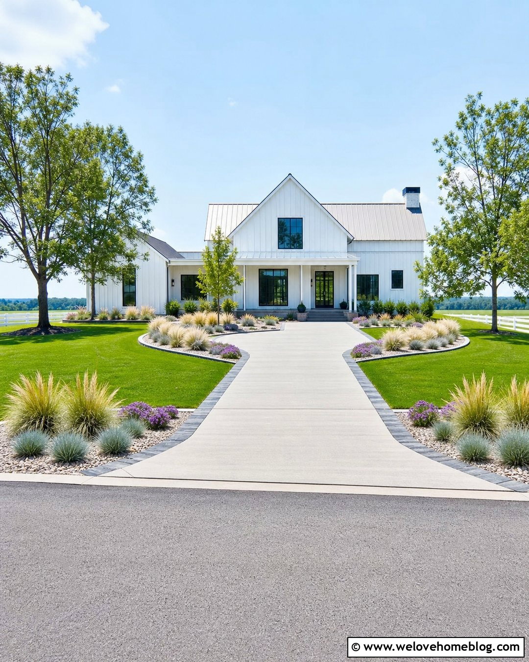 End Of Driveway Landscaping With Ornamental Grasses - 20 landscape end of driveway ideas