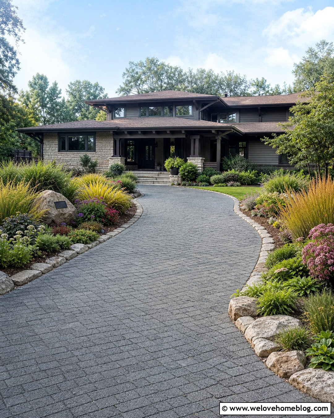 End Of Driveway Native Plant Landscaping - 20 end of driveway landscaping curb appeal ideas