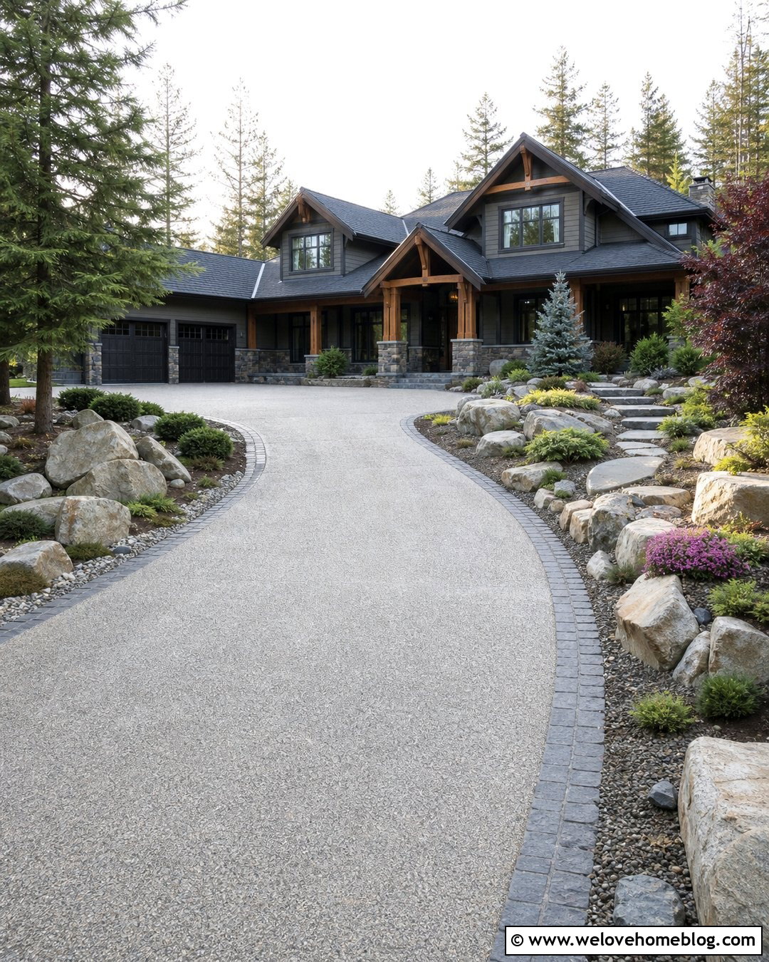 End Of Driveway Rock Garden Landscaping - 20 end of driveway landscaping curb appeal ideas