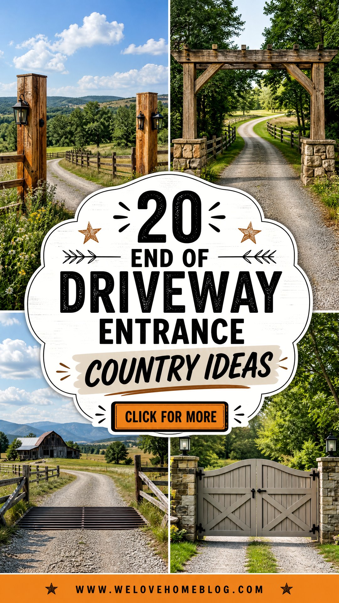 20 End of Driveway Entrance Country Ideas With Rustic Charm - 20 End of Driveway Entrance Country Ideas With Rustic Charm
