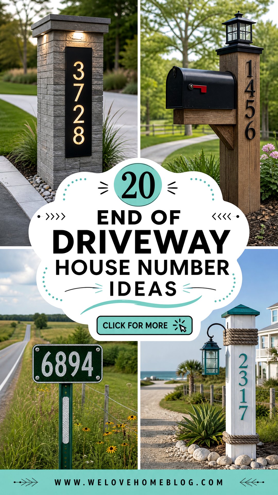 20 End of Driveway House Number Ideas With Standout Style - 20 End of Driveway House Number Ideas With Standout Style