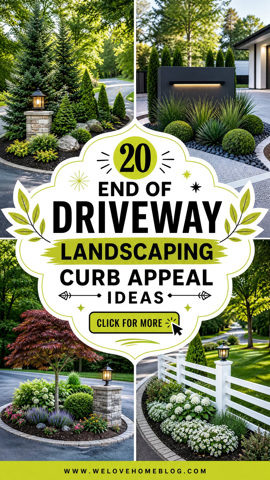 20 End of Driveway Landscaping Curb Appeal Ideas That Wow - 20 End of Driveway Landscaping Curb Appeal Ideas That Wow