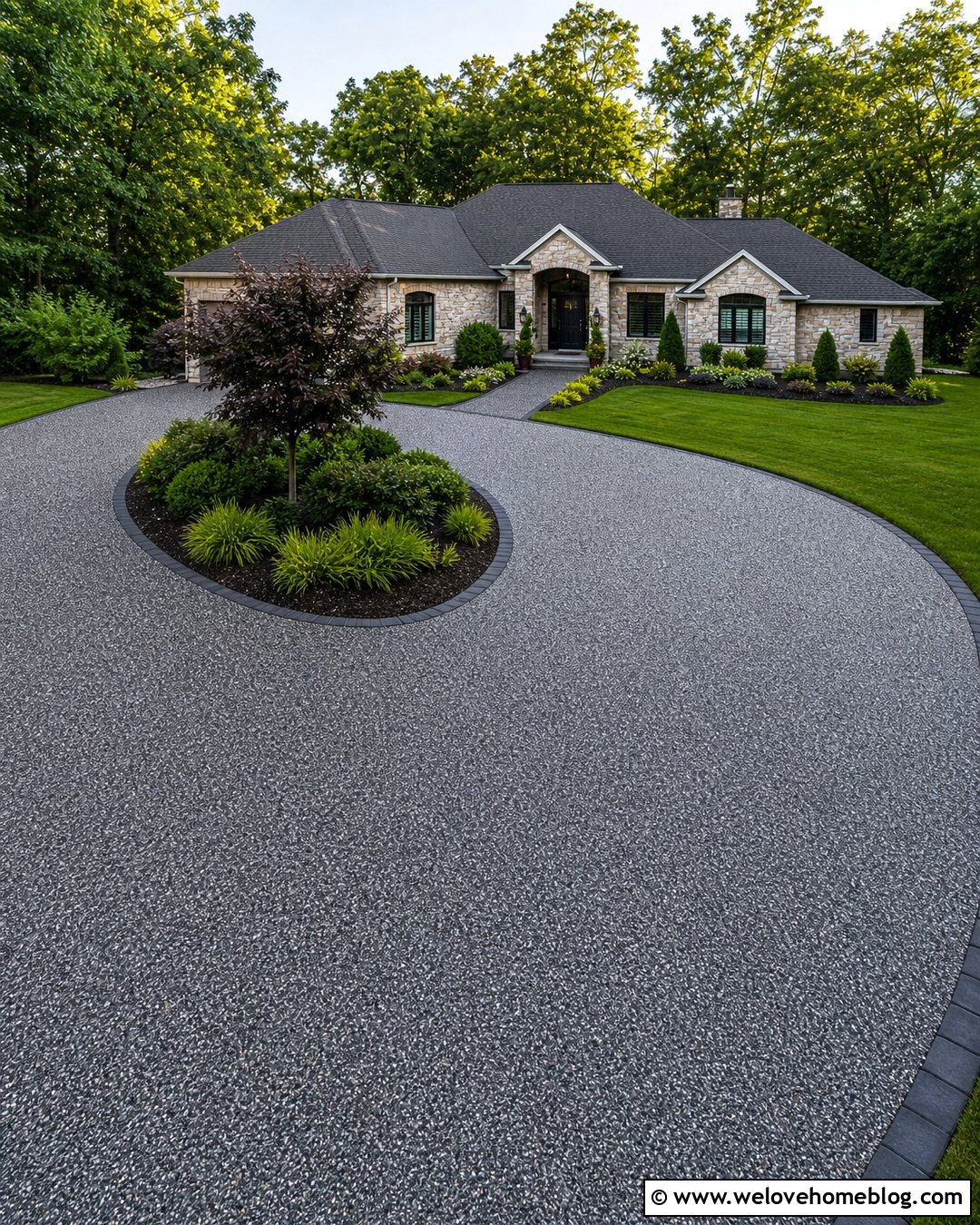 Epoxy Driveway With Granite Finish - 20 Epoxy Driveway Ideas