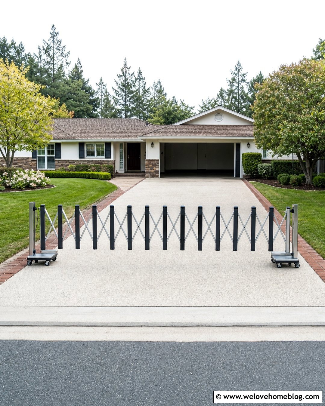 Expandable Driveway Barrier Gate - 25 Driveway Barrier Ideas