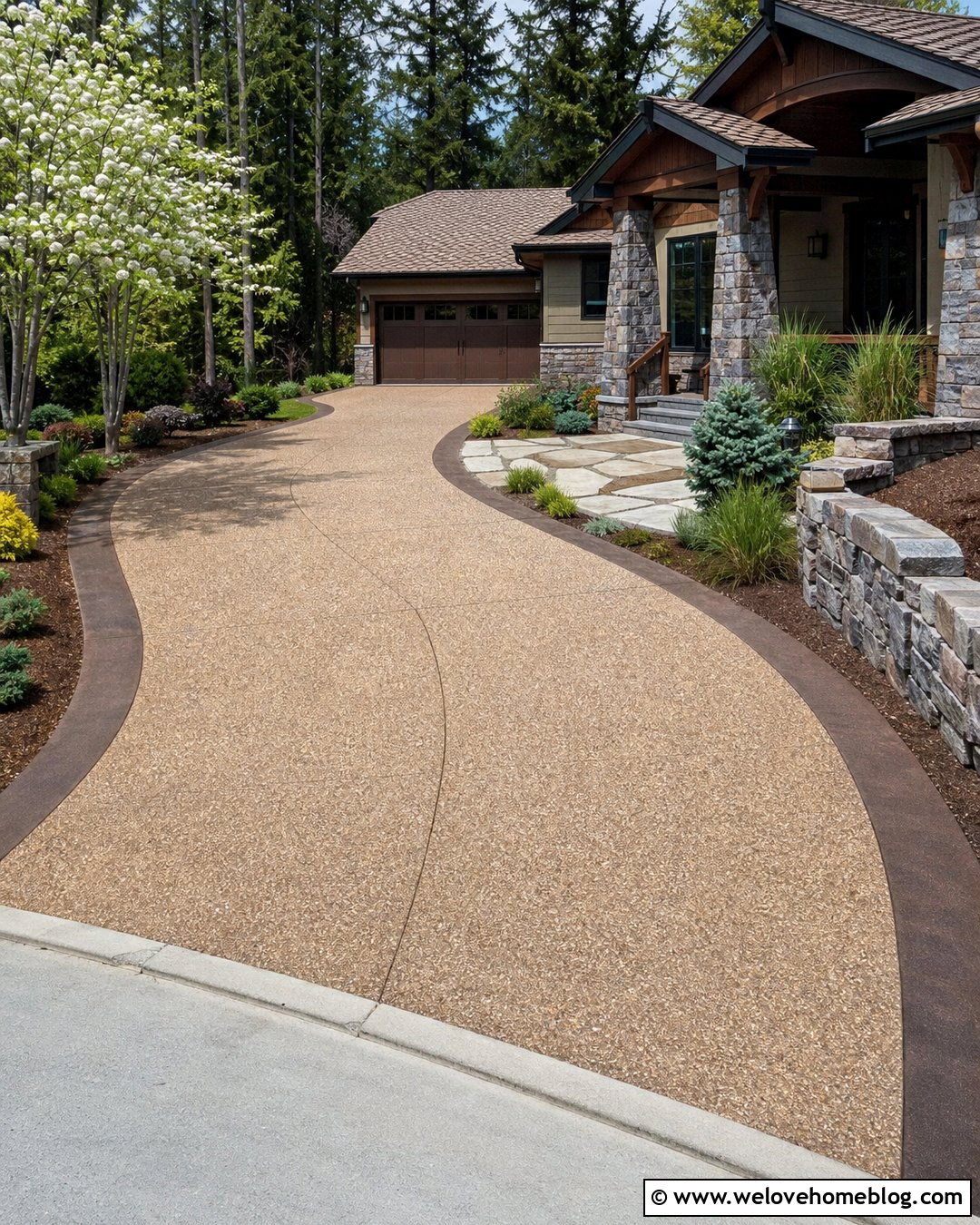 Exposed Aggregate Driveway Flooring - 35 Driveway Flooring Ideas