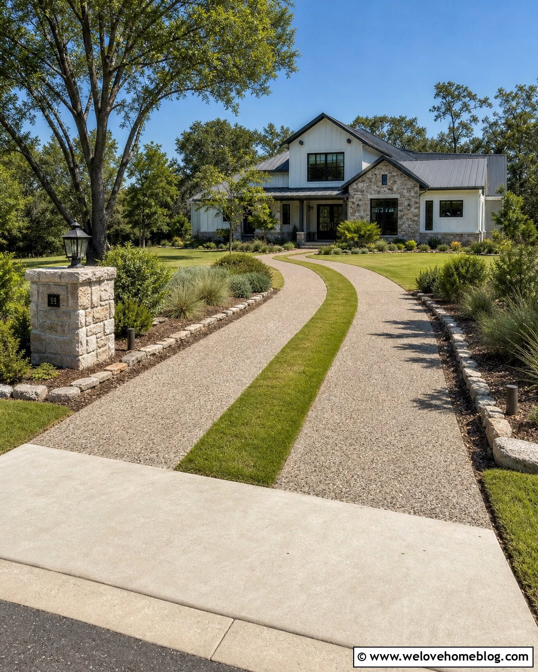 20 Concrete Driveway With Grass in Between Ideas to Try