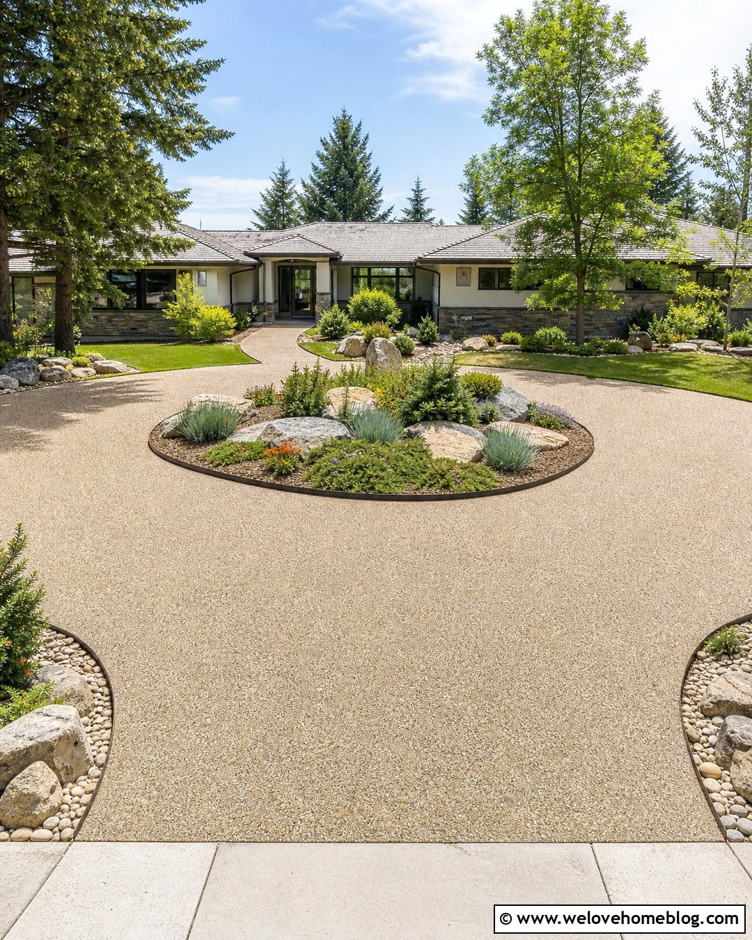 40 Half Circle Driveway Landscaping Ideas With Easy Elegance