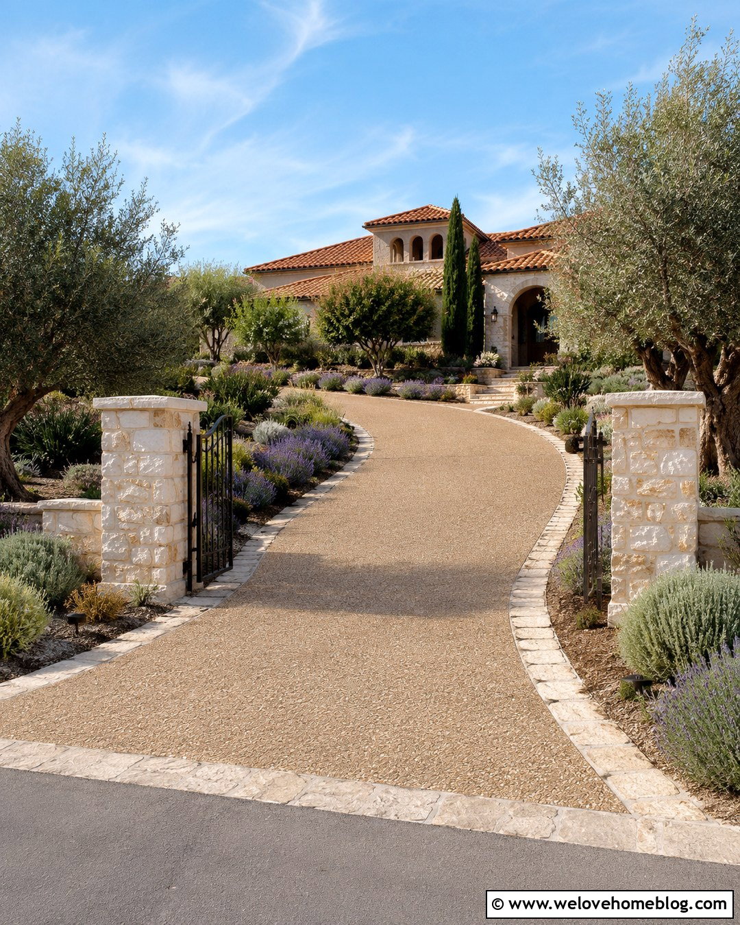 20 Mediterranean Driveway Ideas for Sun-Kissed Curb Appeal