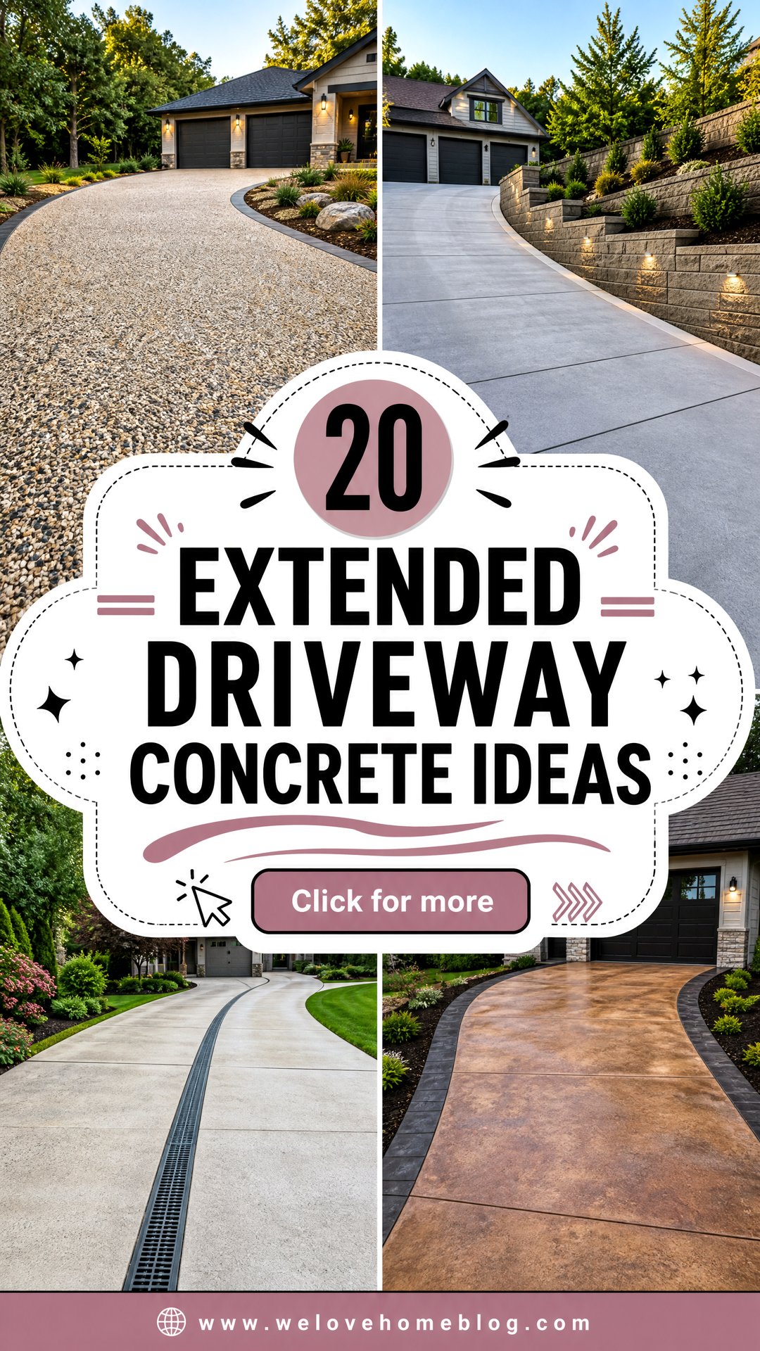 20 Extended Driveway Concrete Ideas for Smarter Home Parking - 20 Extended Driveway Concrete Ideas for Smarter Home Parking