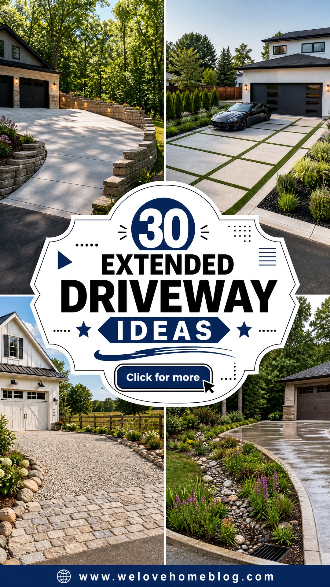 30 Extended Driveway Ideas for More Space and Better Access - 30 Extended Driveway Ideas for More Space and Better Access