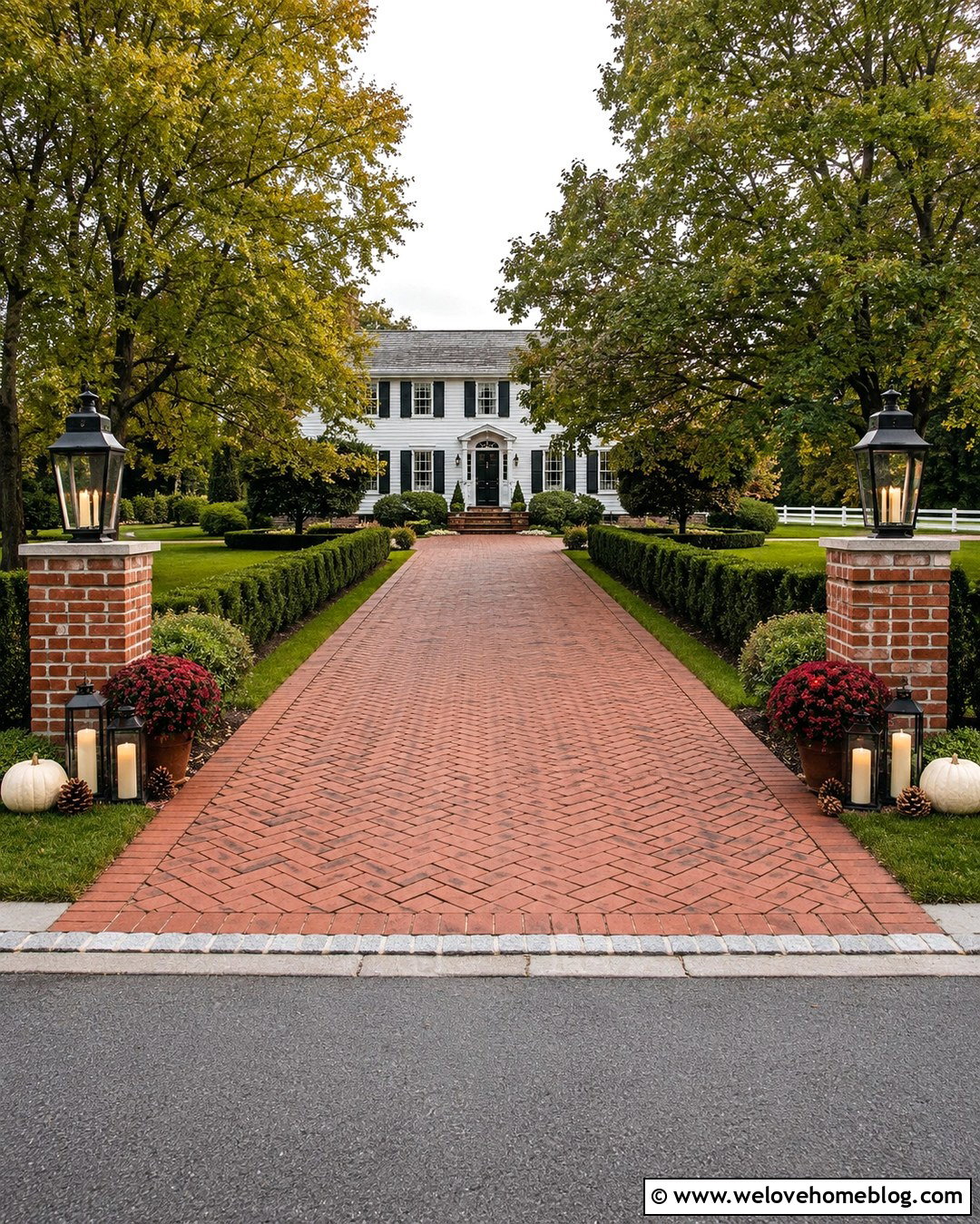 20 Fall Driveway Entrance Decor Ideas for a Cozy Welcome