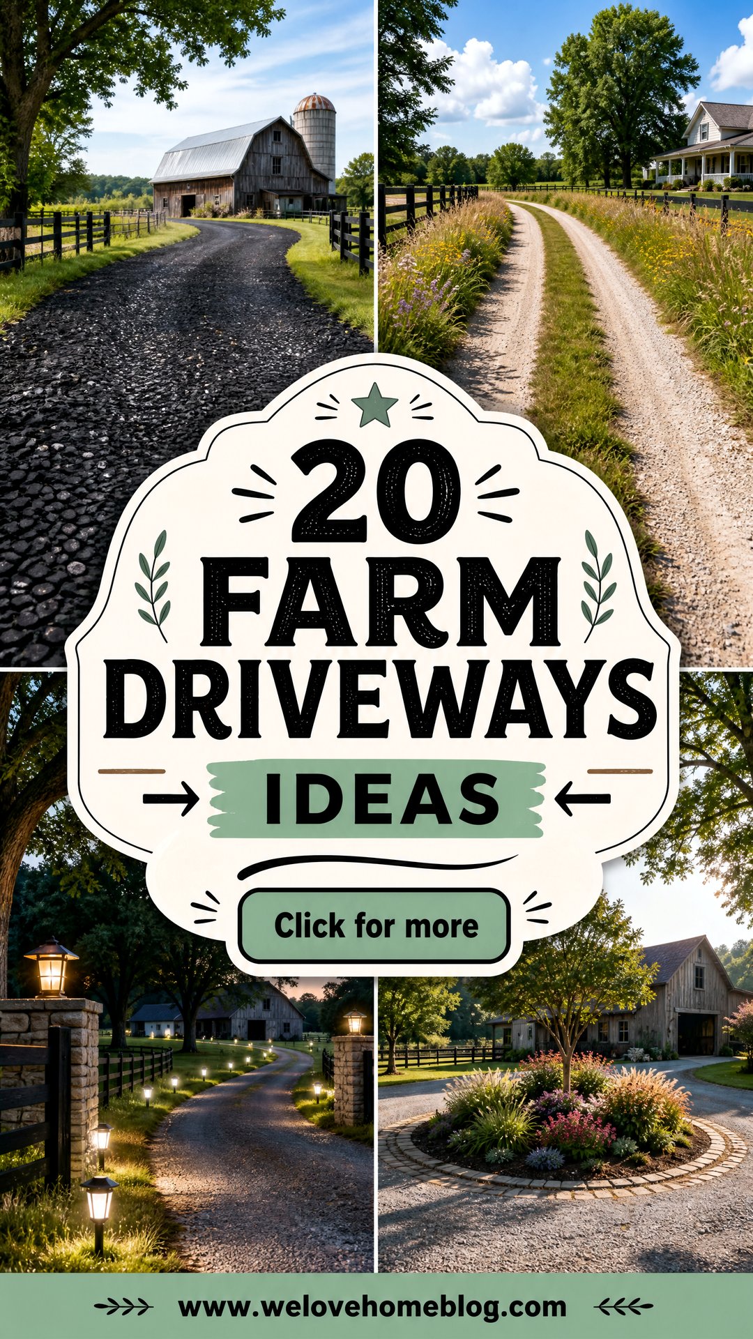 20 Farm Driveways Ideas for a Charming Hardworking Entrance - 20 Farm Driveways Ideas for a Charming, Hardworking Entrance