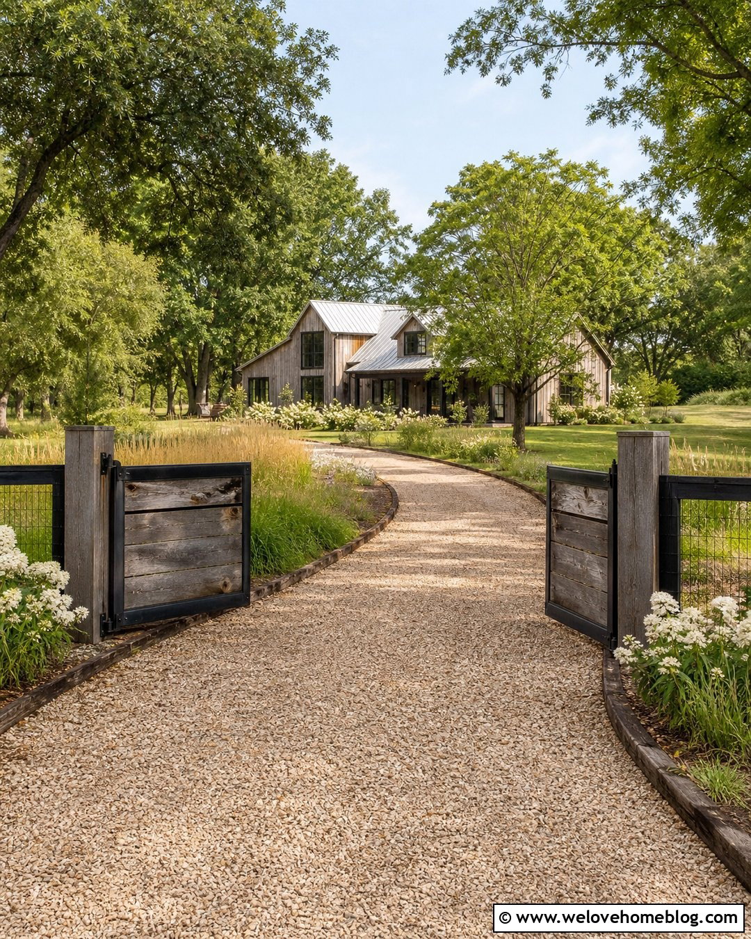 Farm Gate With Reclaimed Wood - 30 farm gates entrance driveways country ideas