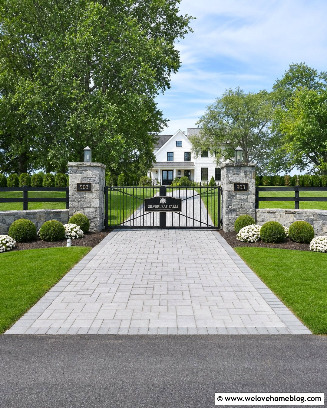 Farm Sign With Double Swing Gate - 40 Farm Signs Entrance Driveways Ideas