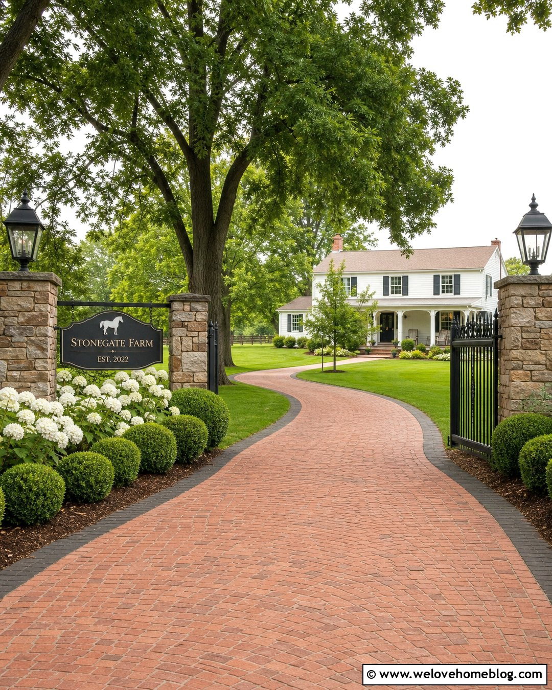Farm Sign With Lantern Posts - 40 Farm Signs Entrance Driveways Ideas