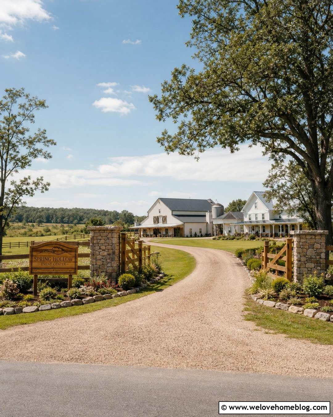 Farm Sign With Open Gate Entrance - 40 Farm Signs Entrance Driveways Ideas