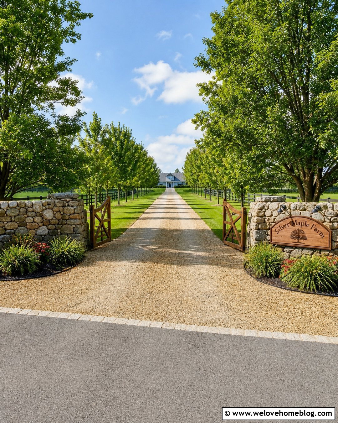Farm Sign With Tree Lined Driveway - 40 Farm Signs Entrance Driveways Ideas