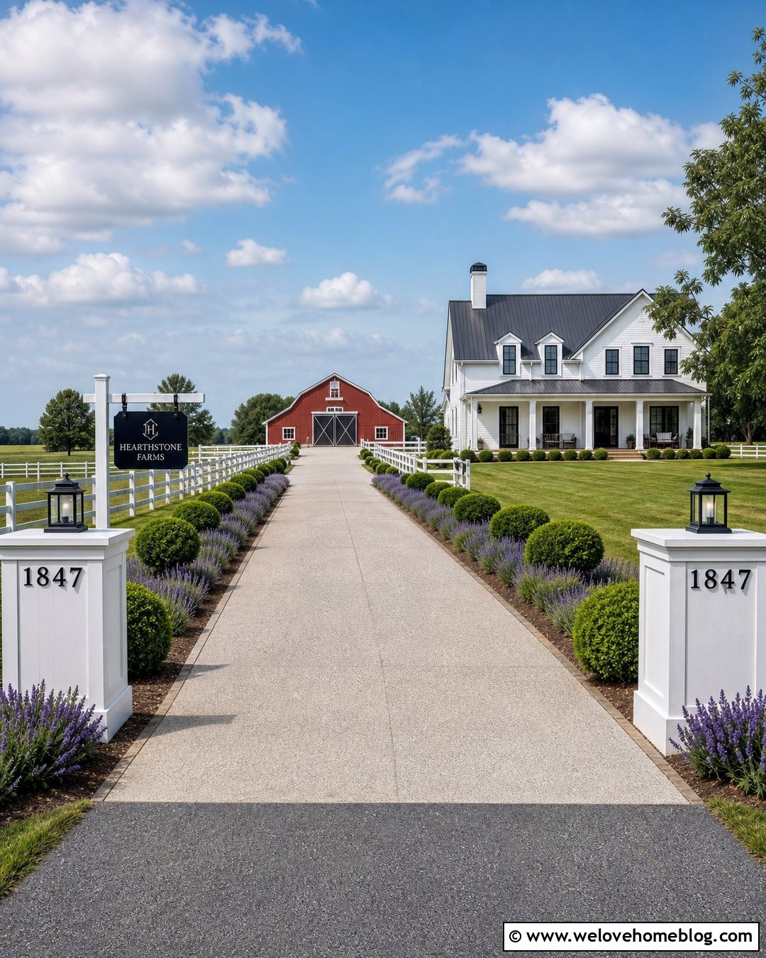 Farm Sign With White Board Fence - 40 Farm Signs Entrance Driveways Ideas