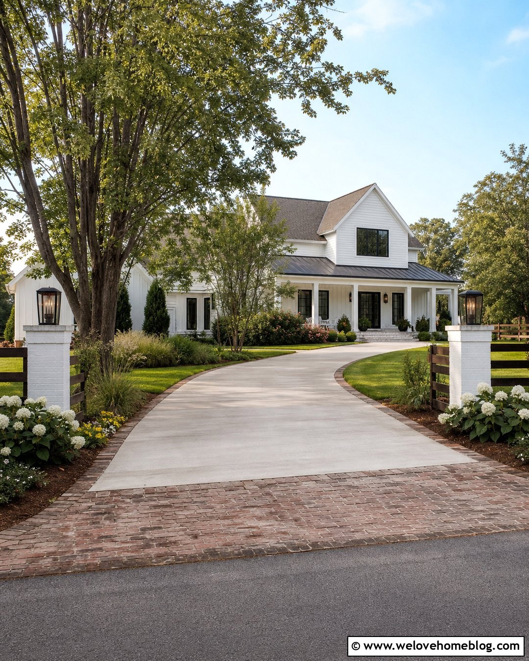 25 Brick And Concrete Driveway Ideas With Timeless Style