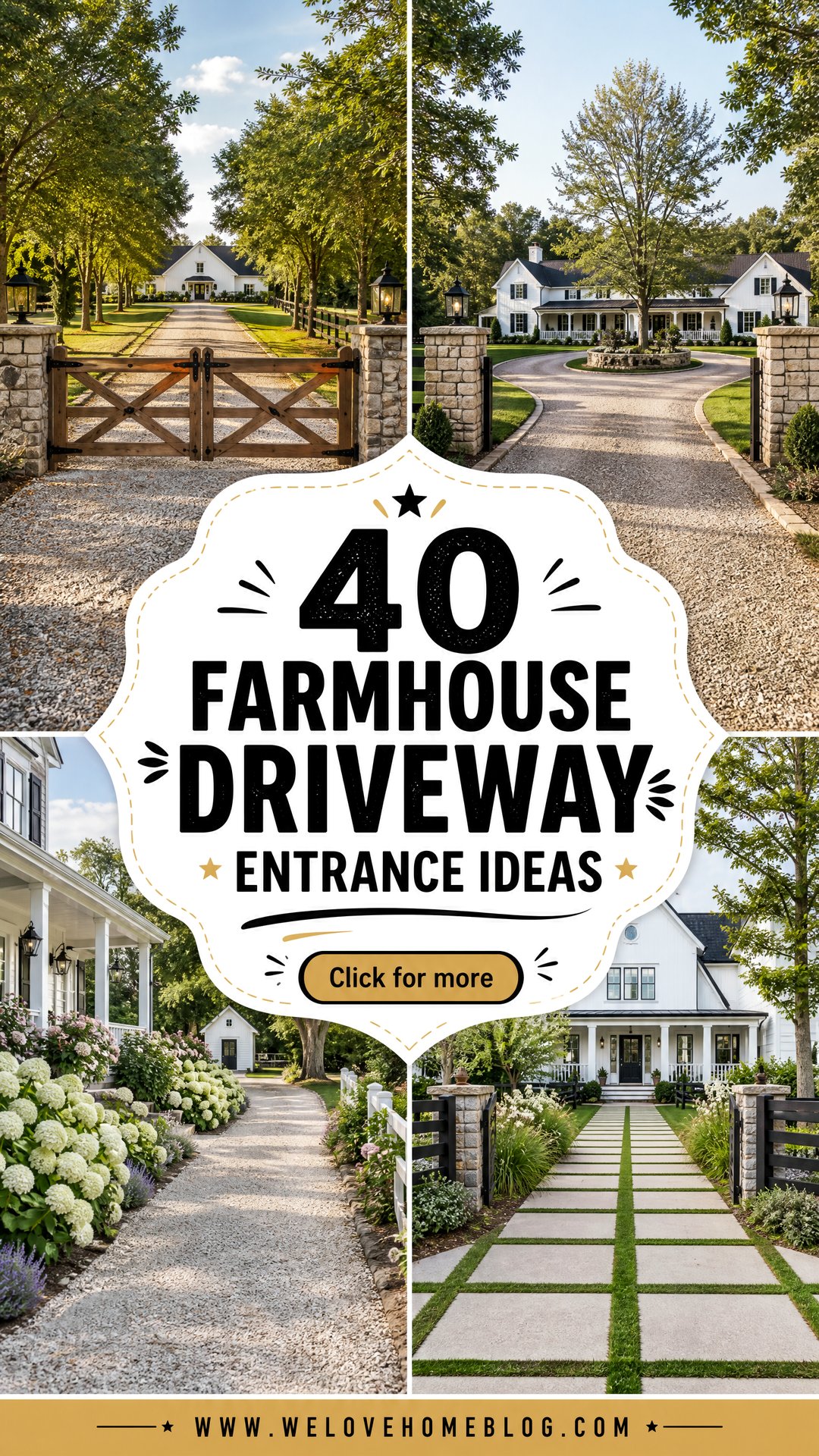 40 Farmhouse Driveway Entrance Ideas With Welcoming Charm - 40 Farmhouse Driveway Entrance Ideas With Welcoming Charm